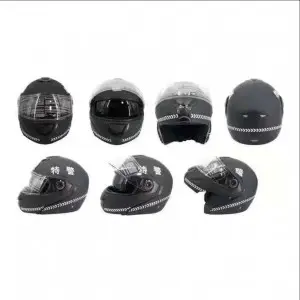 Motorcycle helmet police full-face
