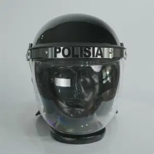 Anti riot helmet With Gas Mask Hang