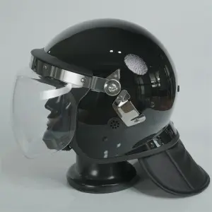 Anti riot helmet With Gas Mask Hang