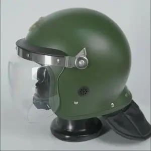 Anti riot helmet in military use